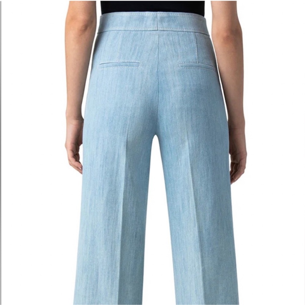 Akris Punto Chieko High-Rise Wide Leg Denim Jeans Women’s Size 8 - Picture 2 of 16